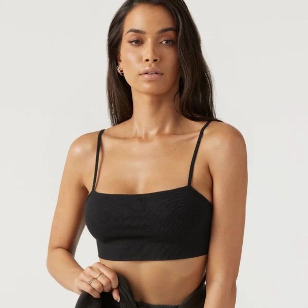 Joah Brown cropped tank - black size M